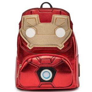 Iron Man Loungefly Backpack - Red and Gold